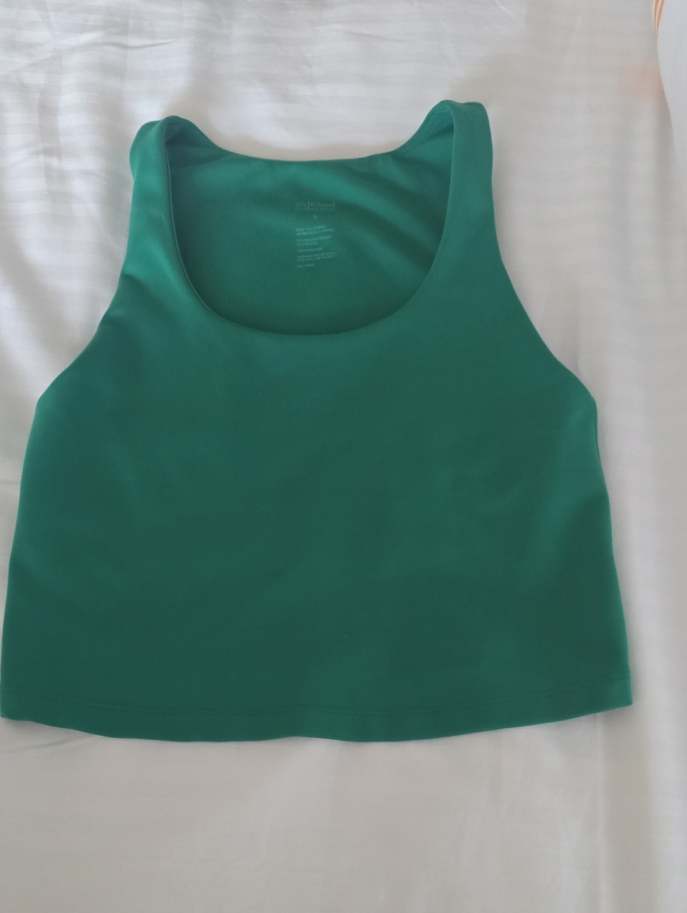 girlfriend‎ collective Emerald Green Cropped Tank S